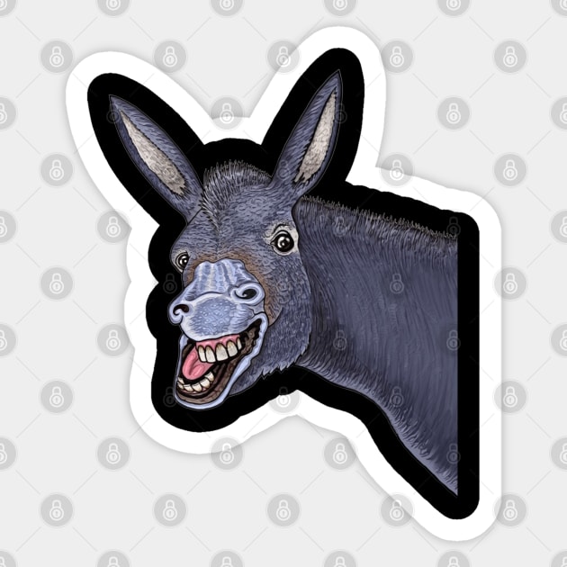 Donkey,donkey smile Sticker by Artardishop